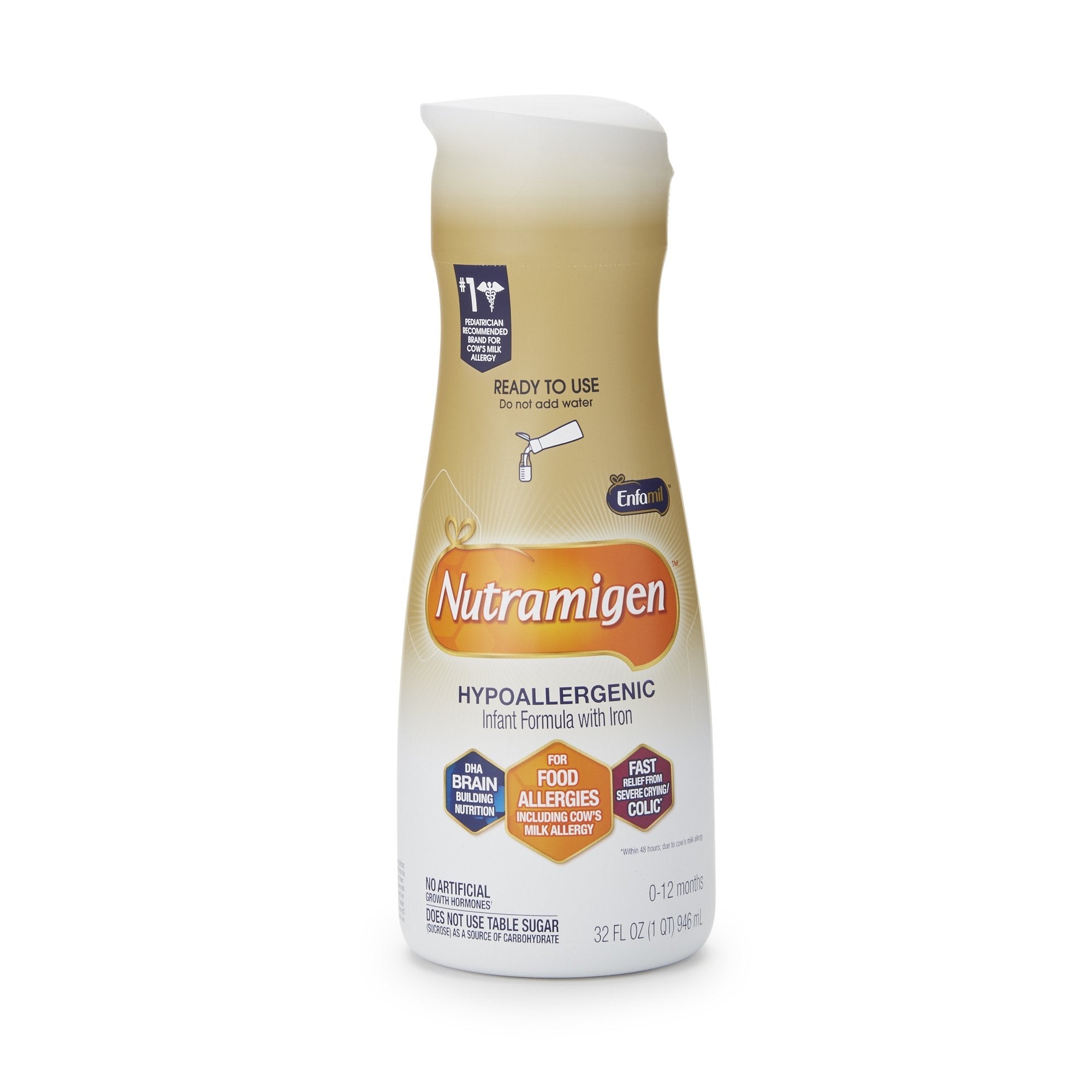 Nutramigen® Ready to Use Infant Formula, 1-quart bottle 898202
