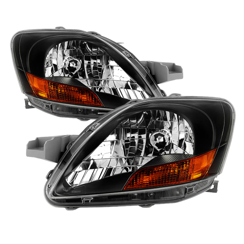 SPYDER xTune Toyota Yaris Sedan 06-12 OEM Style Headlights - Black HD-JH-TYA06-AM-BK 9036040