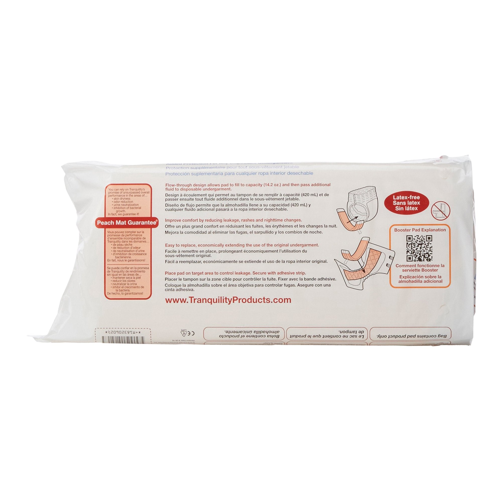 TopLiner™ Super Added Absorbency Incontinence Booster Pad, 4¼ x 15 Inch 2060