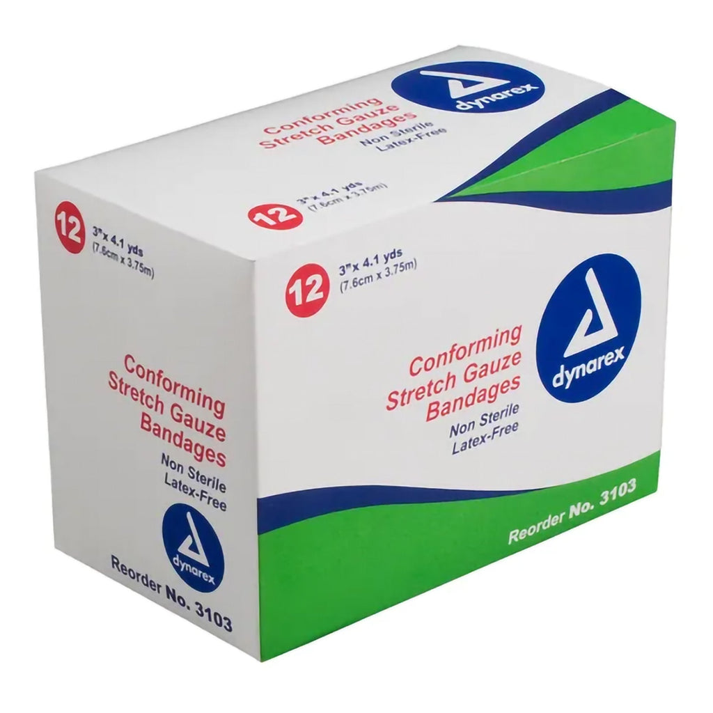 dynarex® Conforming Bandage, 3 Inch x 4-1/10 Yard 3103