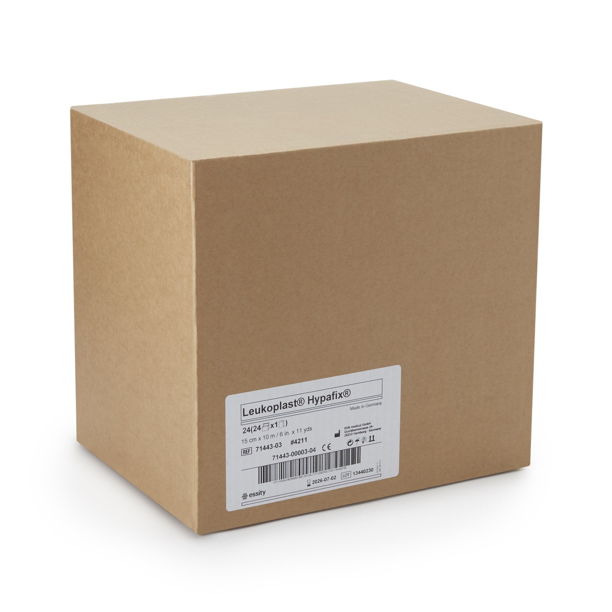 Hypafix® Nonwoven Dressing Retention Tape, 6 Inch x 10 Yard, White 4211