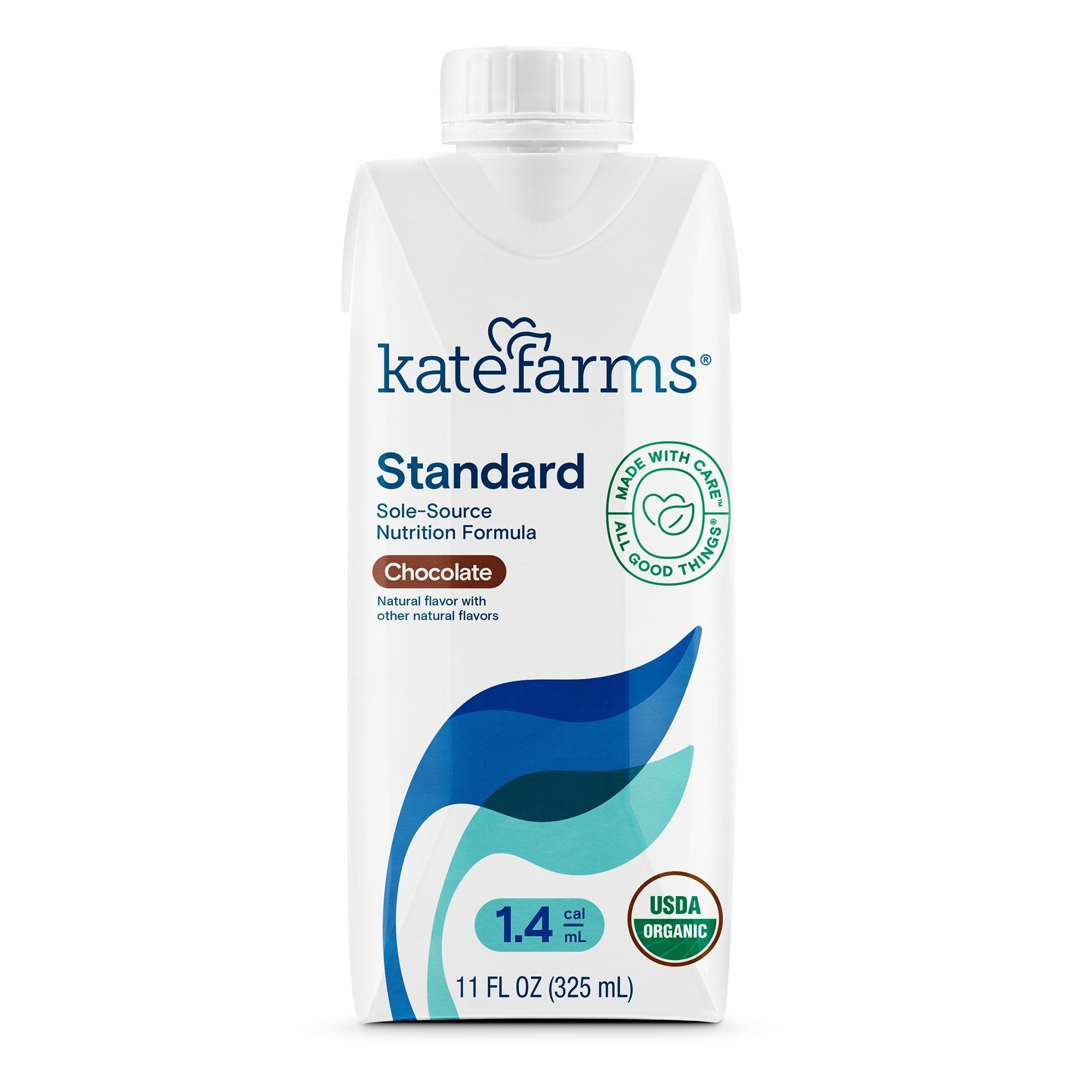Kate Farms® Standard 1.4 Chocolate Sole-Source Nutrition Formula, 11-oz. carton 811112030454