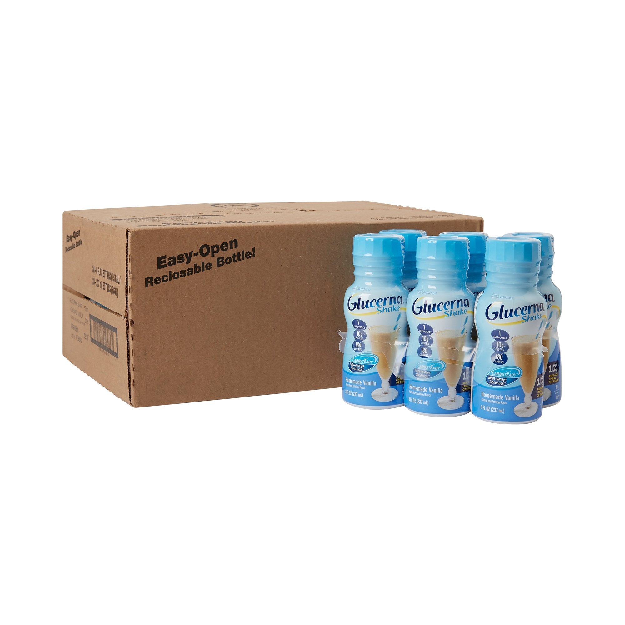 Glucerna® Original Shake, Vanilla Flavor, 8-ounce bottle 57801