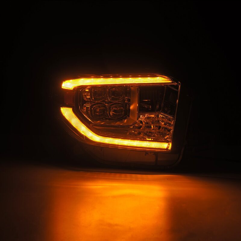 AlphaRex 14-21 Toyota Tundra NOVA LED Proj HL Chrome w/Actv Light & Seq. Sig + Switchback DRL 880831 *Discontinued
