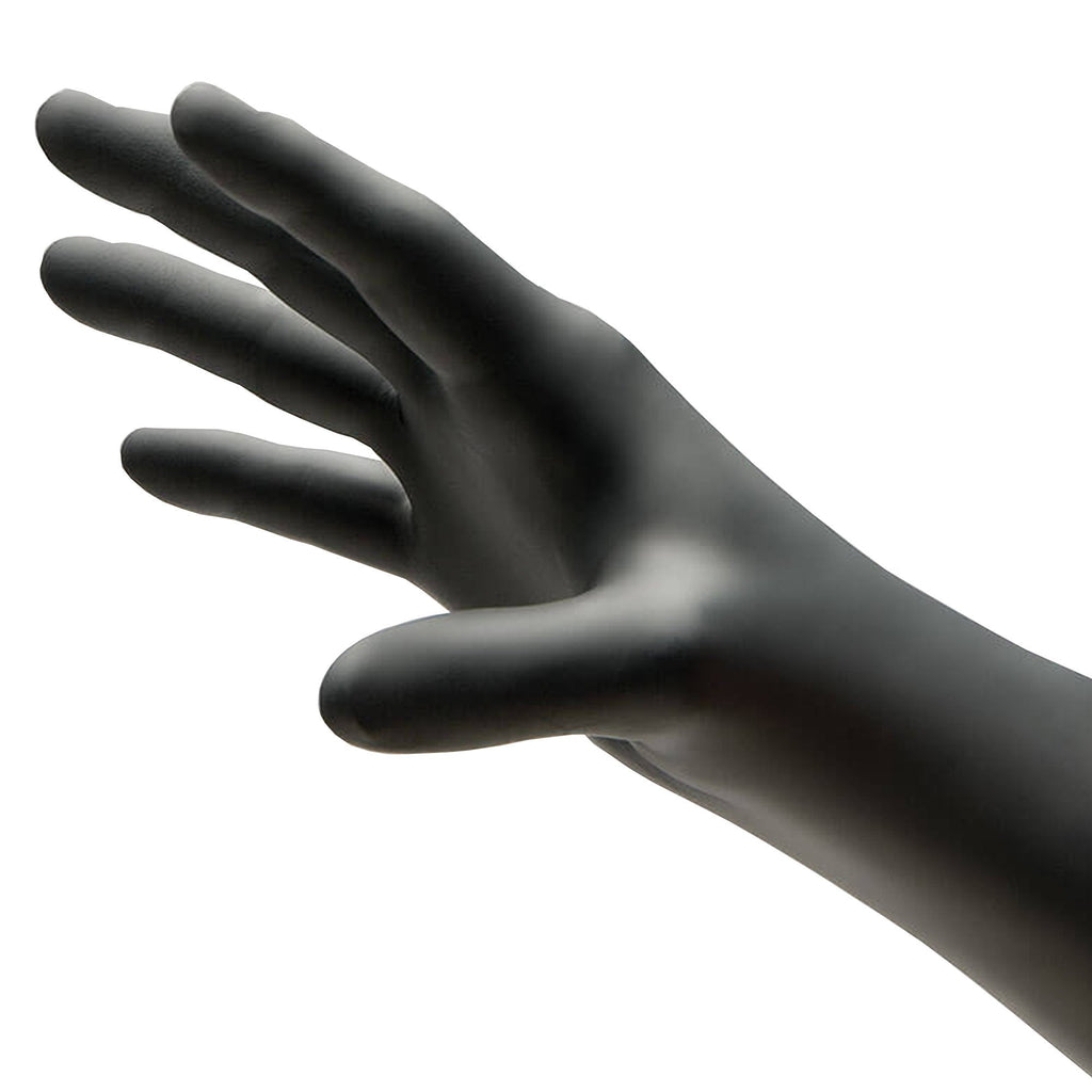 NitriDerm® Ultra Black Nitrile Exam Glove, Medium, Black 187200