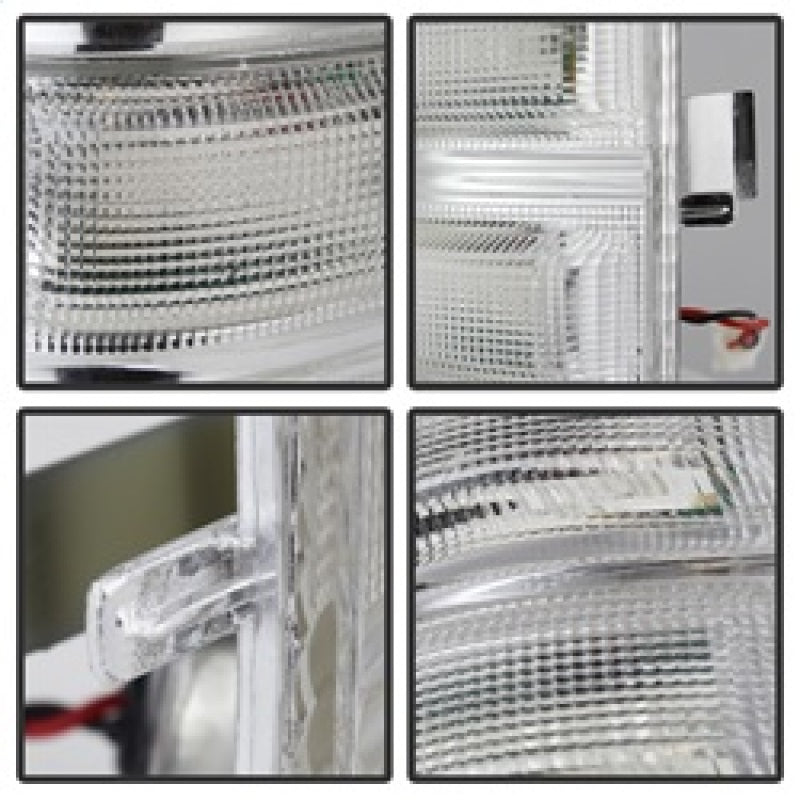 SPYDER xTune Ford Superduty 08-14 F250-F550 Amber LED Mirror Signal Lens - Clear ACC-LED-FDSD08-MR-C 9924736