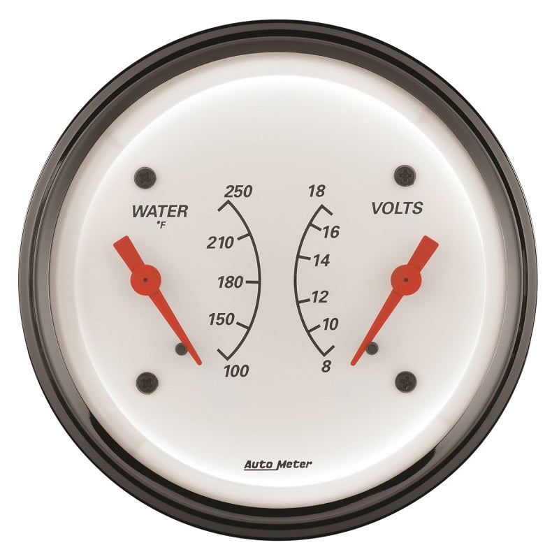 Autometer 3-3/8 A/W Water Temp/ Voltmeter Gauge ATM1330