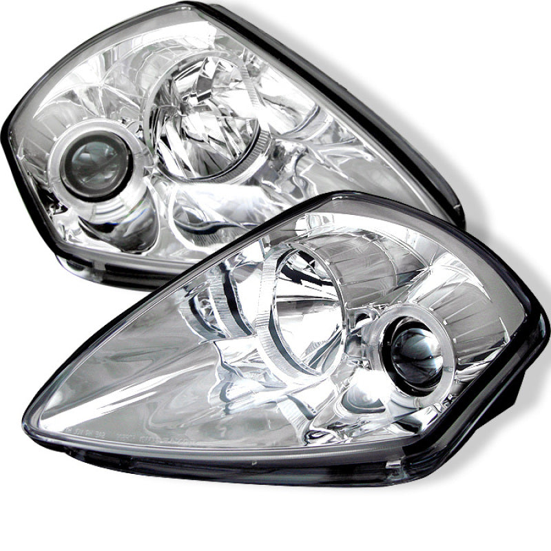 SPYDER Mitsubishi Eclipse 00-05 Projector Headlights LED Halo Chrome High H1 Low H1 PRO-YD-ME00-HL-C 5011381