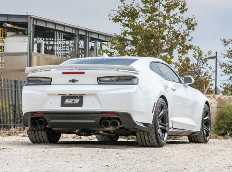 Borla 17-18 Chevrolet Camaro ZL1 6.2L V8 Atak Catback Exhaust w/ Dual Mode Valves CF Black Anod 140727CFBA