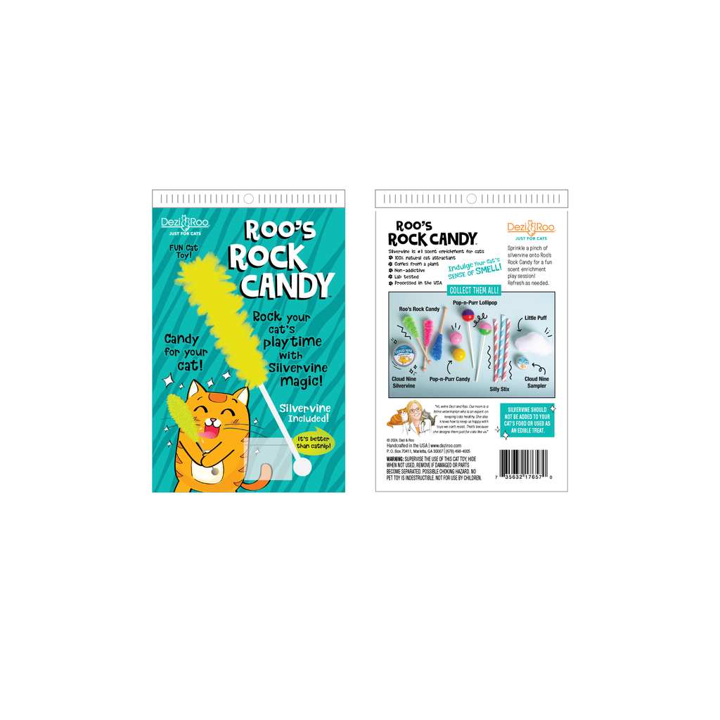 🍬🐾 Roo's Rock Candy - Scent Enrichment Cat Toy