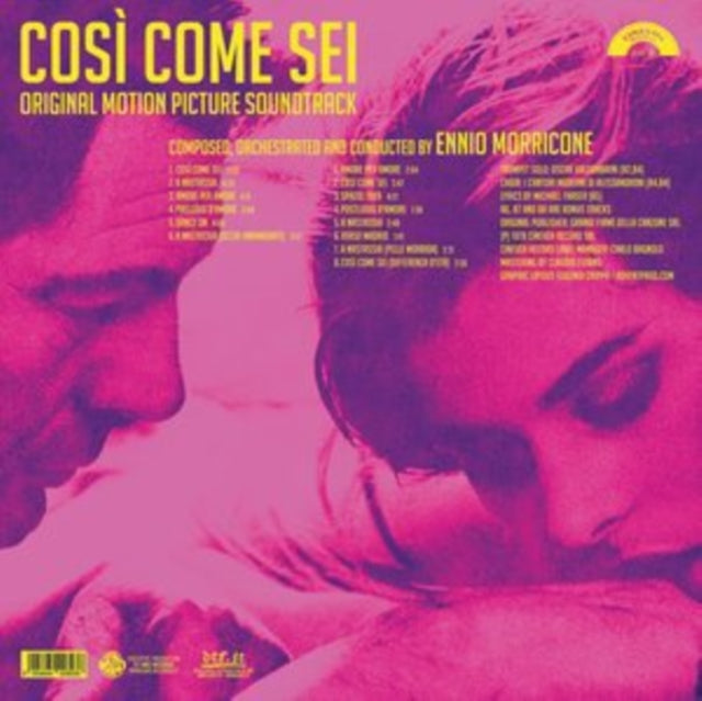 Così Come Sei Ost (Limited/180G/Solid Pink LP Vinyl) & Blue-Eyed Bandit (Il Bandito Dagli Occhi Azzurri) Ost (Blue LP Vinyl) (Rsd) & Morricone Segreto Songbook (1962-1973) (2LP) & Bird With The Crystal Plumage (140G/Crystal Clear LP Vinyl)