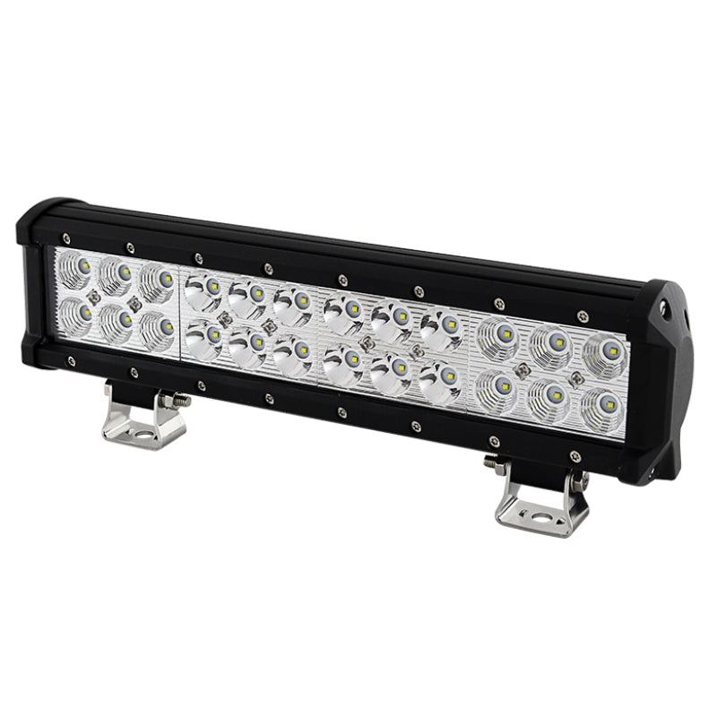 SPYDER Xtune LED Lights Bar w/Cover 12 Inch 24pcs 3W LED / 72W Flood/Spot Chrome LLB-SMD-24CR-LED-72W-C 9026683