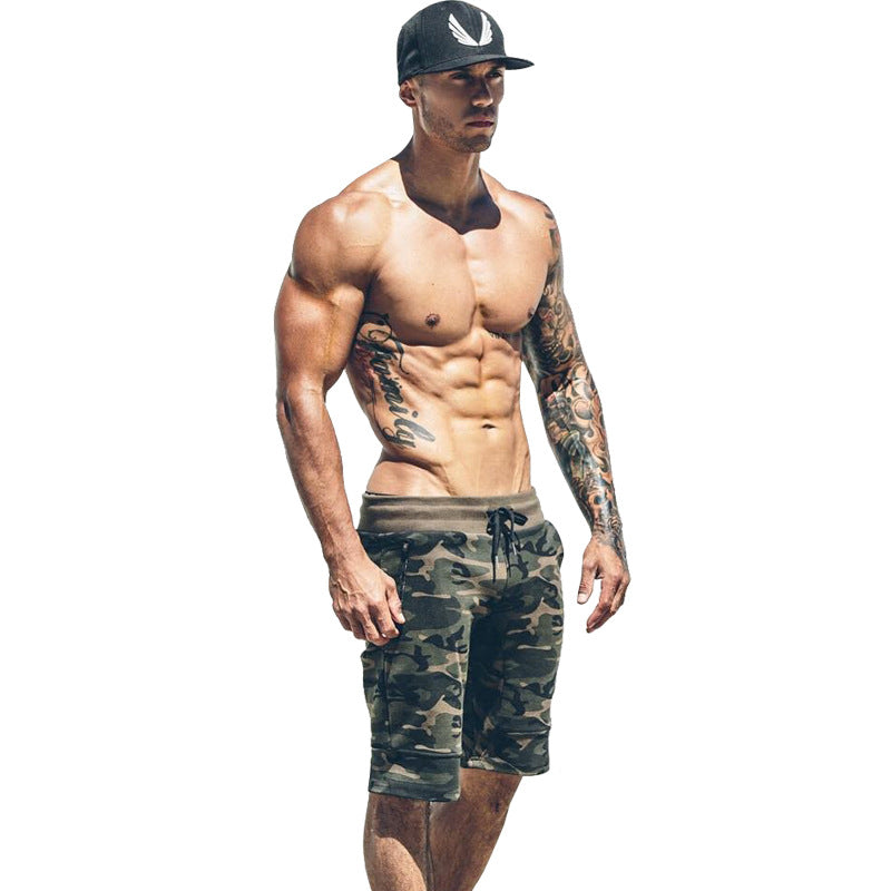 Muscle fitness breathable camouflage for men outdoors training
