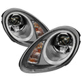 SPYDER Porsche Cayman 05-08 Projector Headlights - Halogen Only - Grey PRO-YD-P98705-HID-DRL-GY 5083203