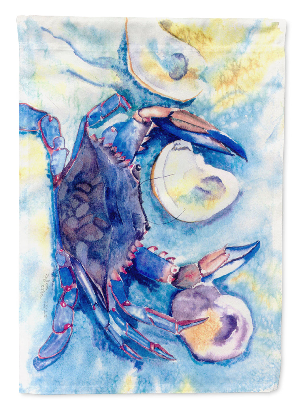 Crab Garden Flag Mailbox Decorative Yard Banner Outside Patio Artwork for Flower Beds, Garden Size, Multicolor