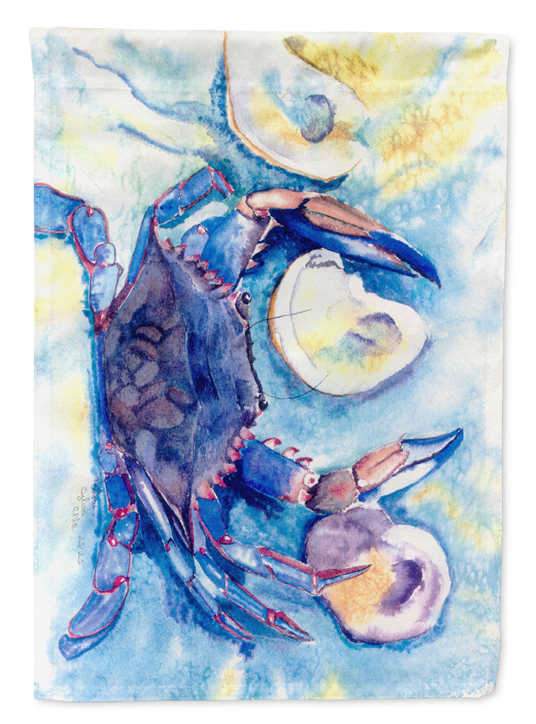 Crab Garden Flag Mailbox Decorative Yard Banner Outside Patio Artwork for Flower Beds, Garden Size, Multicolor