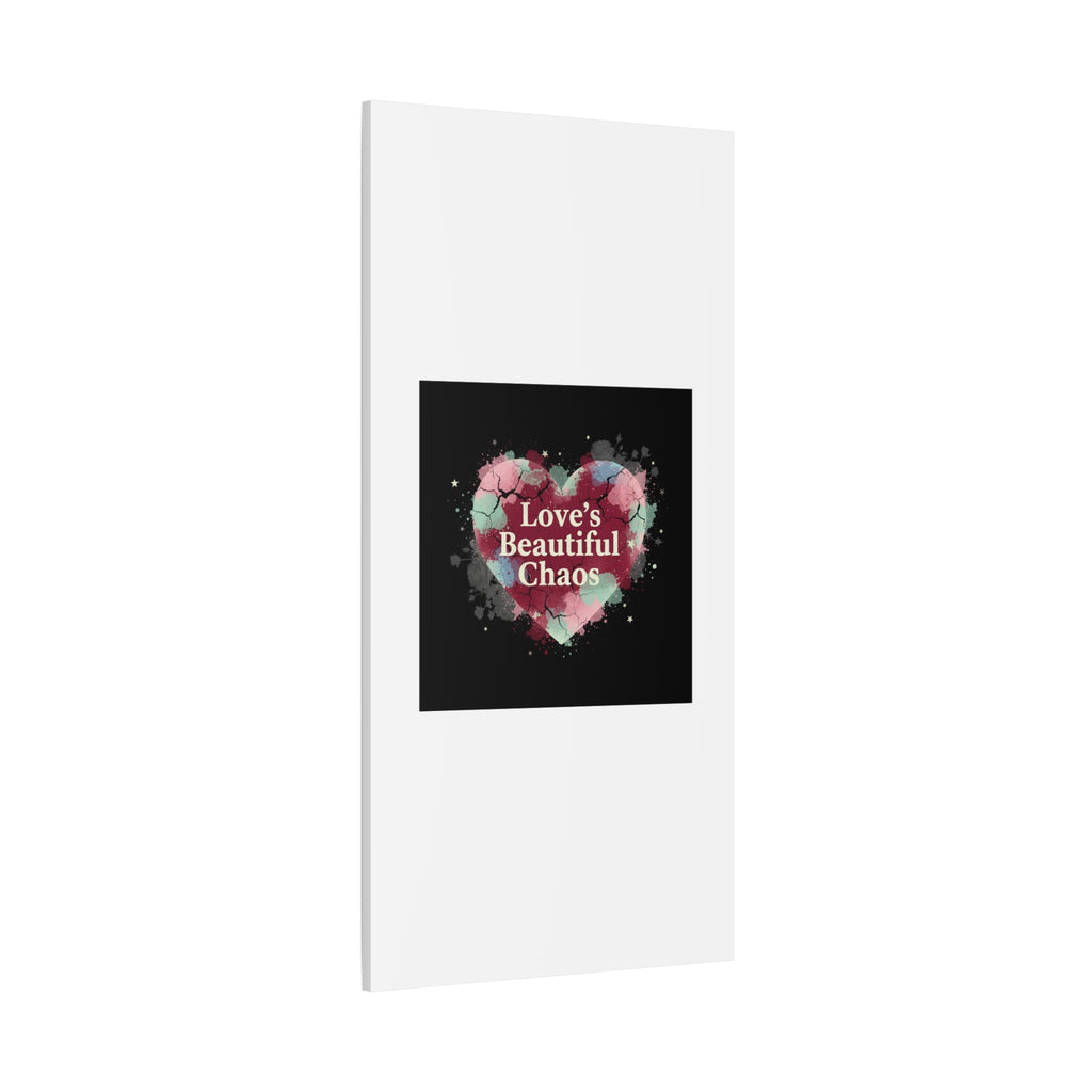 Love's Beautiful Chaos Canvas Print | Soft Grunge Hearts, Distressed Heart Art