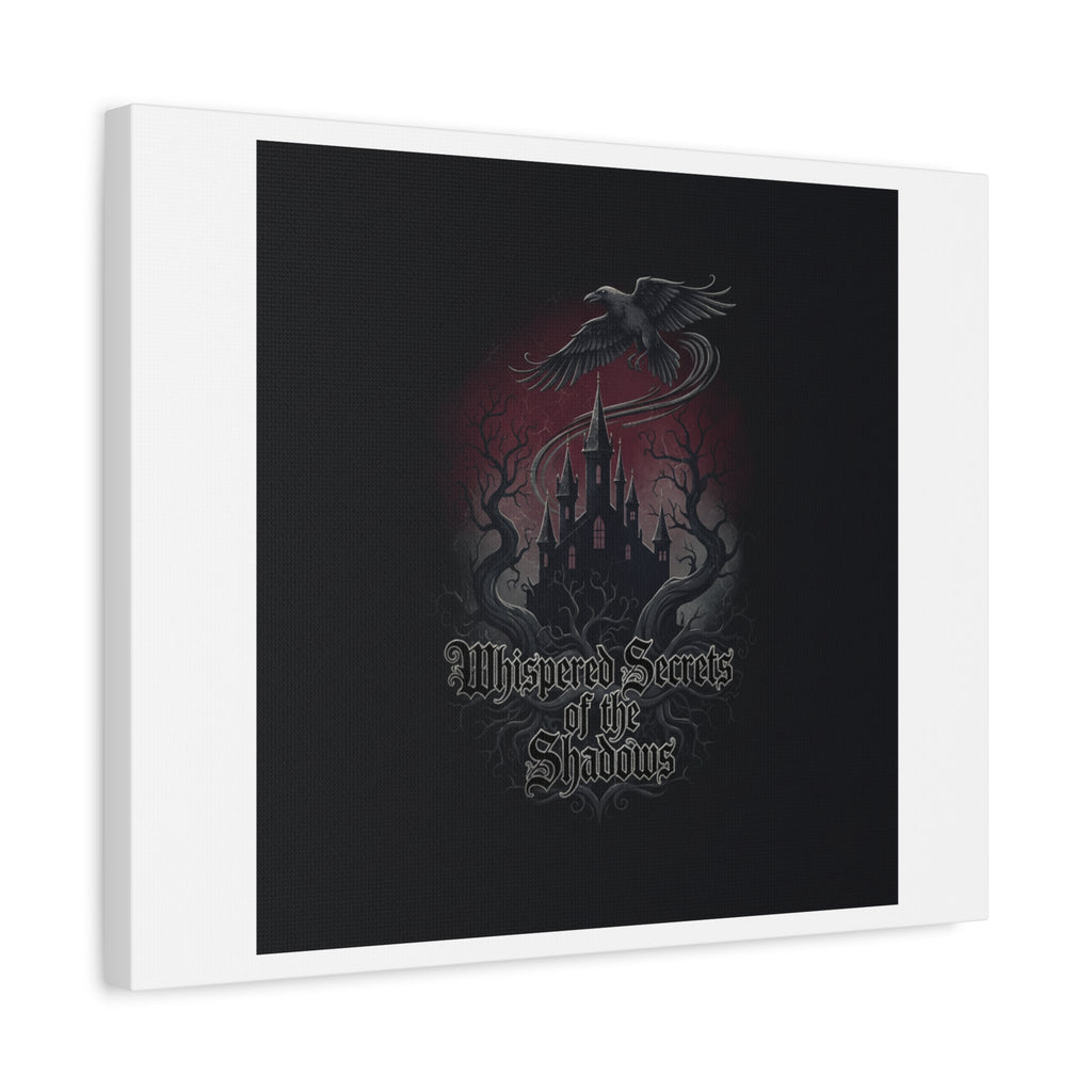Whispered Secrets of the Shadows Castle Wall Art, Matte Canvas | Gothic Medieval Decor