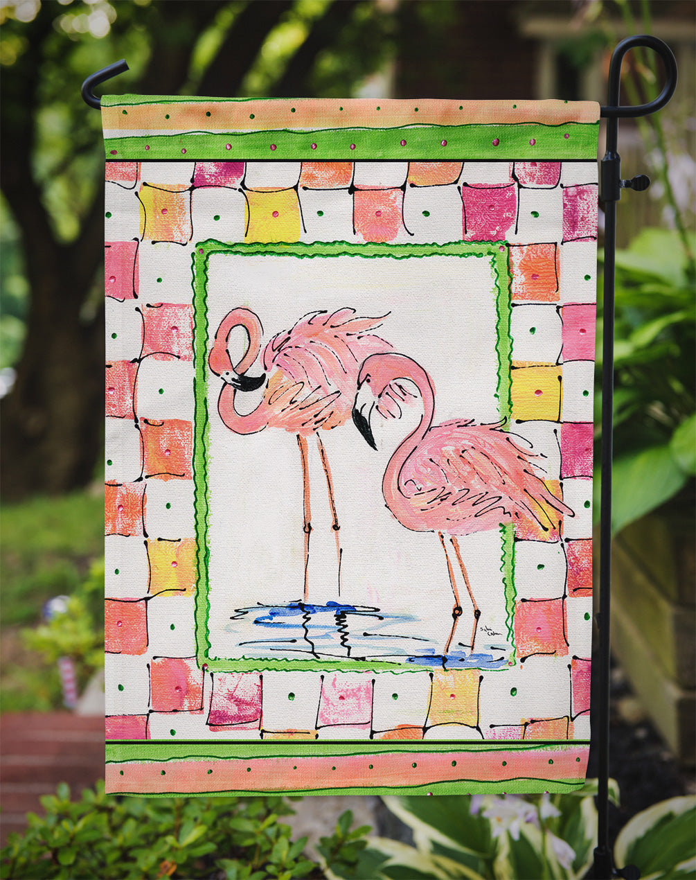 Bird - Flamingo Garden Flag Mailbox Decorative Yard Banner Outside Patio Artwork for Flower Beds, Garden Size, Multicolor