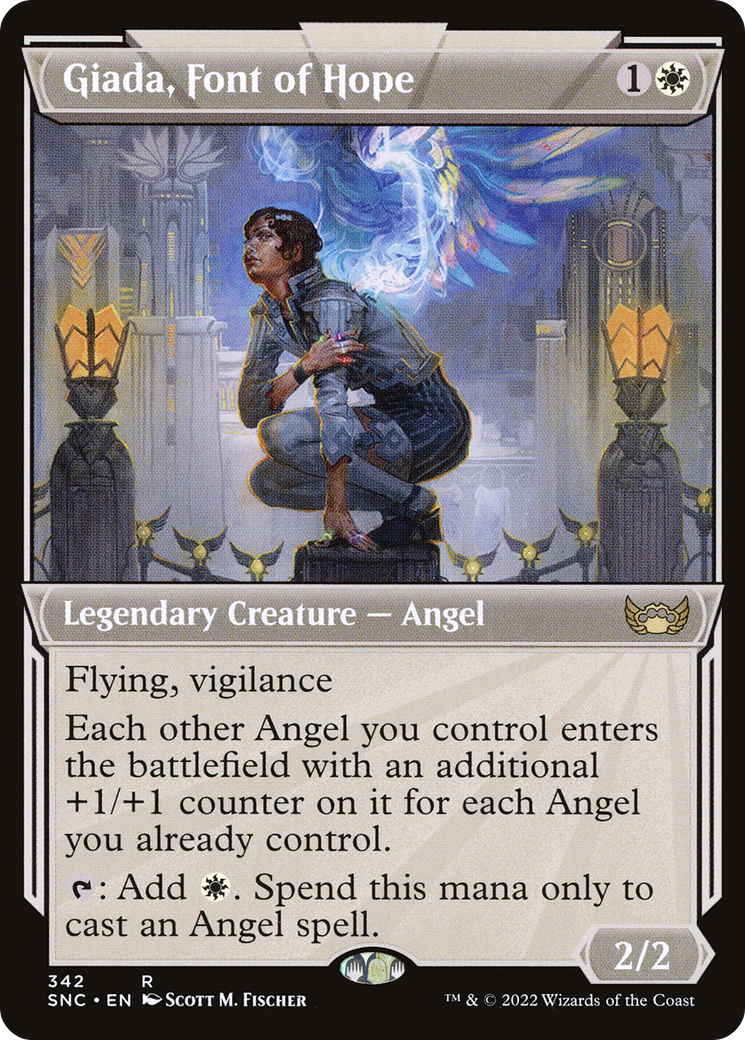 Giada, Font of Hope (SNC-342) - Streets of New Capenna: (Showcase) Foil