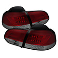 SPYDER Volkswagen Golf/GTI 10-13 G2 Type W Light Bar LED Tail Lights Red Smke ALT-YD-VG10-LED-G2-RS 5071798