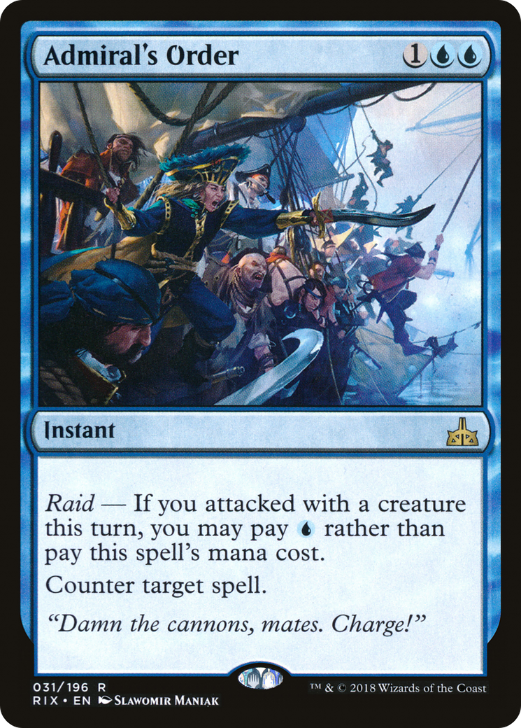 Admiral's Order (RIX-031) - Rivals of Ixalan