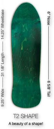The Dark Slide x Skullduggery "Everything's Fine" 80s Shaped 9.25" Skateboard Deck