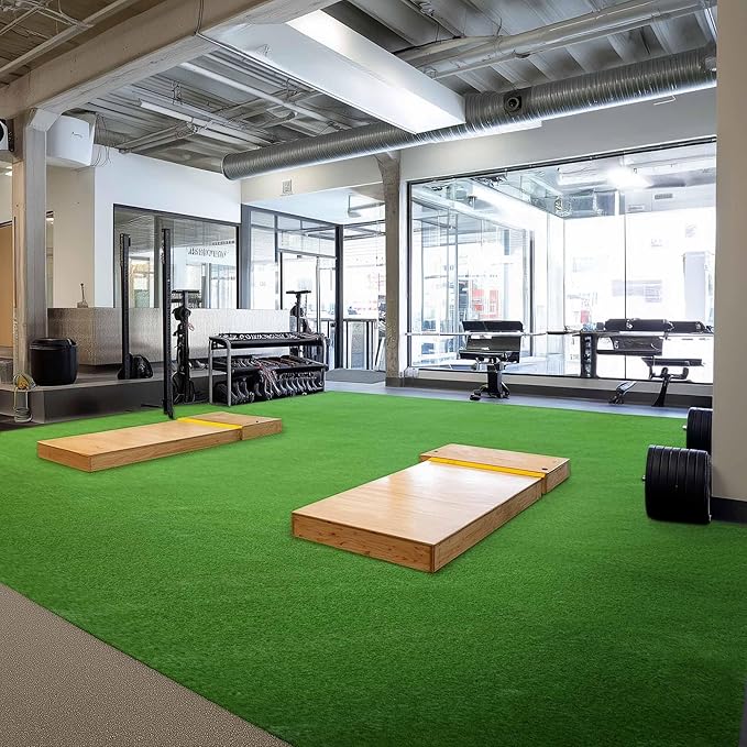 Yescom Sports Sled Strips Turf Gym Turf Flooring for Weight Sled Push Gym Equipment Outdoor Indoor Use 33'x3'(99 Sq.Ft) 1.38" H