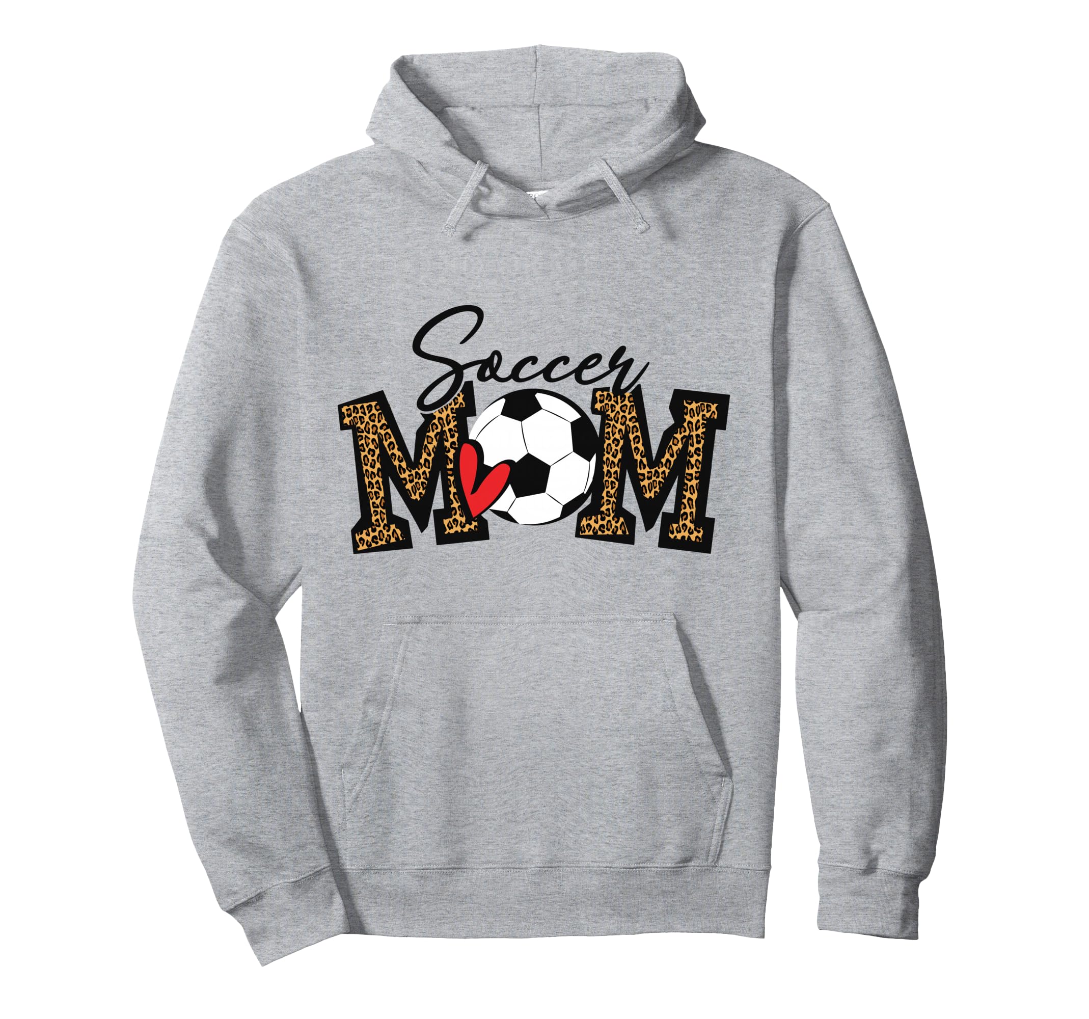 Soccer Mom Leopard Funny Soccer Mom Hoodie - Trendy Graphic Men Women