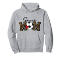 Soccer Mom Leopard Funny Soccer Mom Hoodie - Fun Novelty Design for Adults