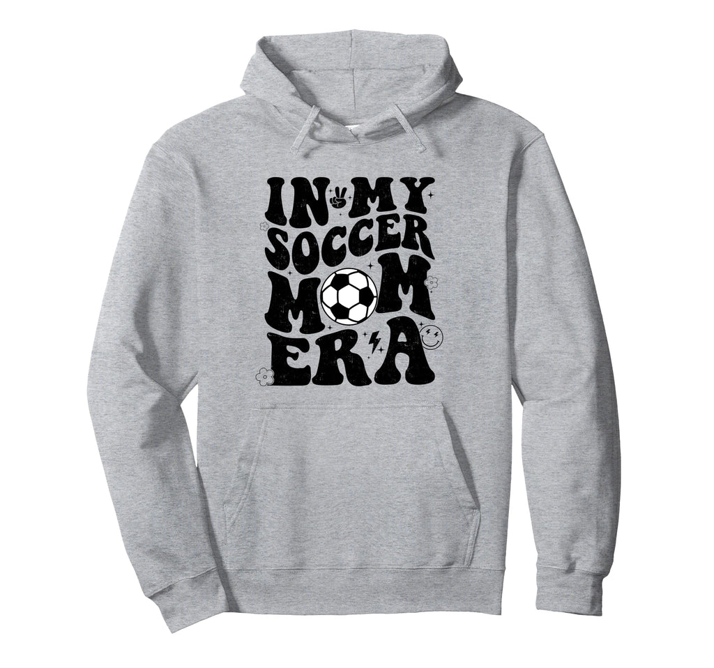 Groovy My Soccer Mom Era Funny Hoodie - Unique Graphic for Adults