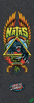 Mob x Natas Panther 11" x 33" Black Skateboard Grip Tape