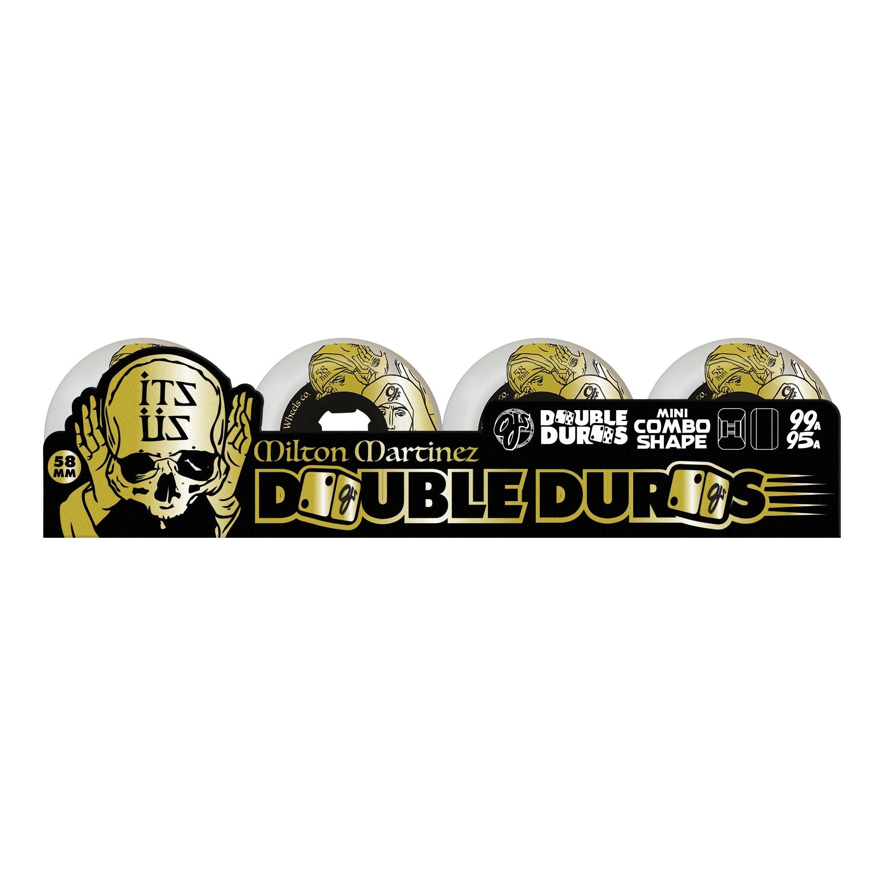 OJ Martinez Its Us Witches DOUBLE DURO 58mm 95a SKATEBOARD WHEELS
