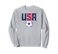 Usa Soccer Sweatshirt - Graphic Print Men Women