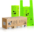 100% Certified Home Compostable Dog Poop Bags with Handles - 10% to Charity - ASTM D6400 & EN 13432 Compliant Large Poop Bags - 240 Bags - Large Pantry Roll of Plant Based Compostable Poop Bags