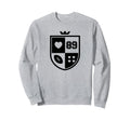 I Love Football I Heart Sweatshirt - Casual Everyday Wear for Adults