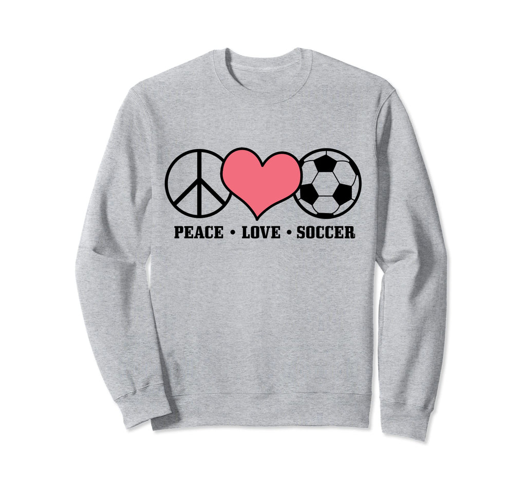 Soccer Player Coach Sports Peace Sweatshirt - Novelty Apparel for Adults