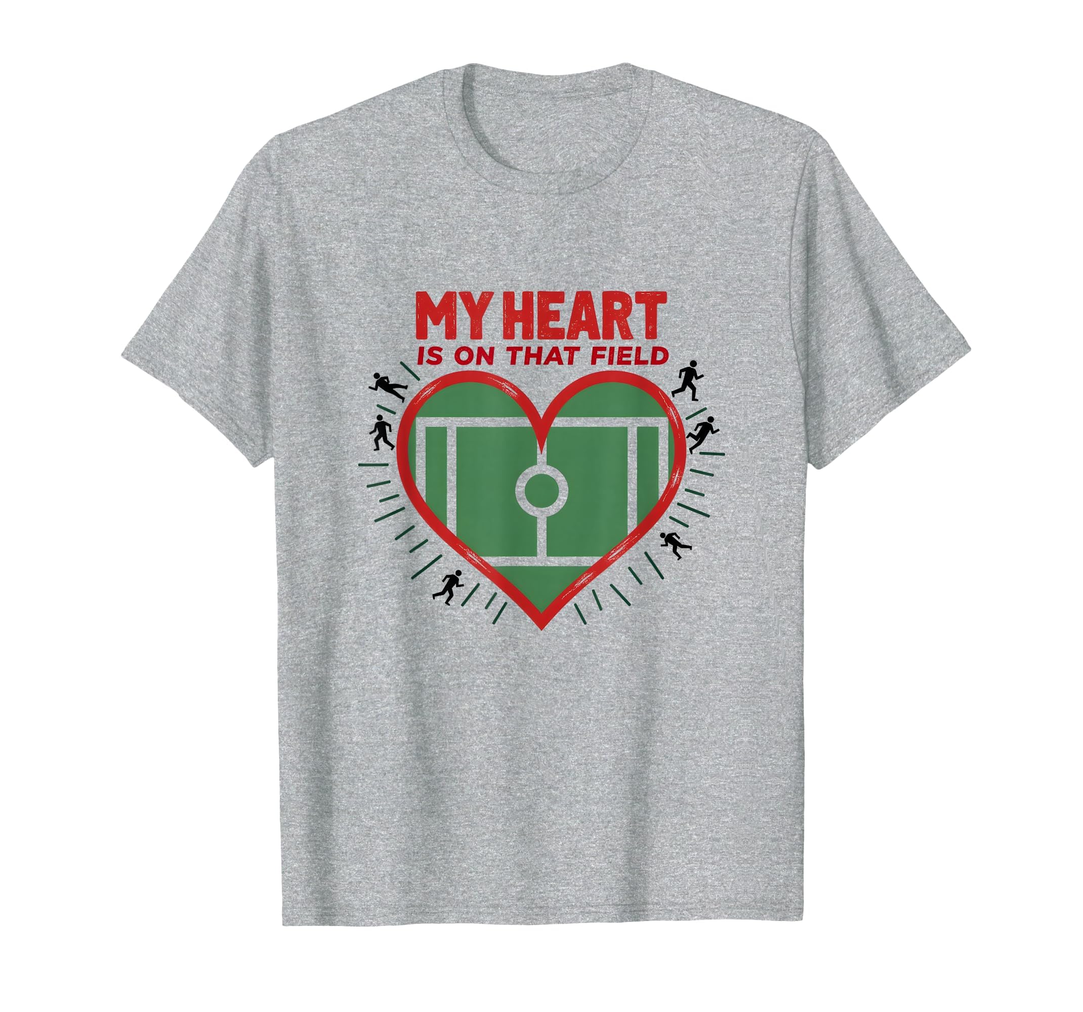 My Heart Is That Field Soccer Fan T-Shirt - Aesthetic Graphic Men Women
