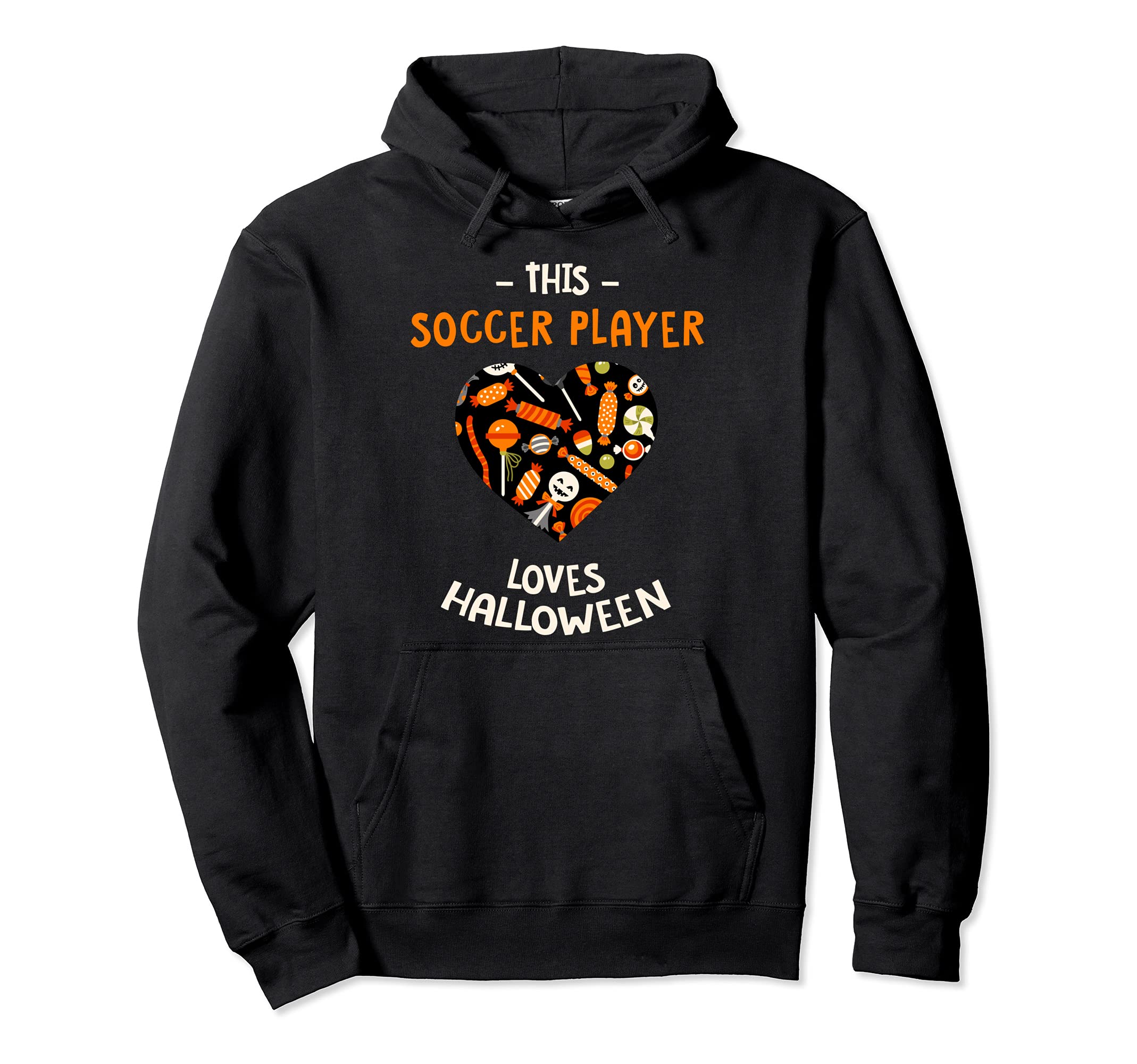 This Soccer Player Loves Halloween Hoodie - Aesthetic Graphic Men Women