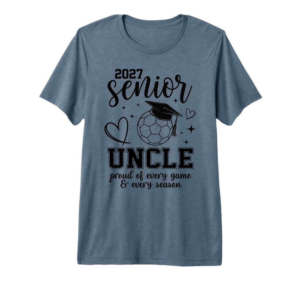 2027 Senior Soccer Uncle Proud Family T-Shirt - Streetwear Style Unisex