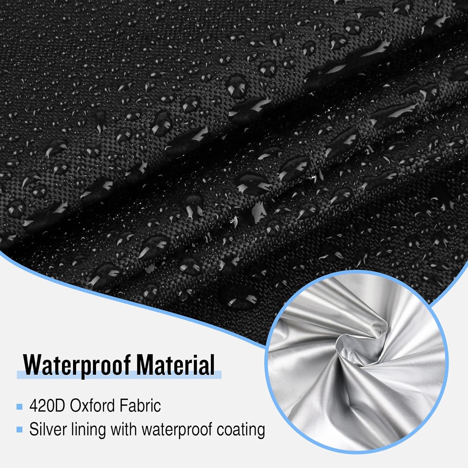 Kingling Grill Cover Fits for Big Horn Outdoors Portable Infrared Propane Gas Grill, Waterproof Protective Cover for Infrared Grill/Steak Cooker/Barbecue Propane Oven (Cover Only) - 17"x17"x15"