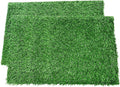 LOOBANI Dog Grass Pee Pads, 2 Pack Artificial Grass Pads for Potty Tray, Fake Grass for Dogs to Pee On, Outdoor Indoor Pee Grass for Dog Potty (18 * 23 inch)