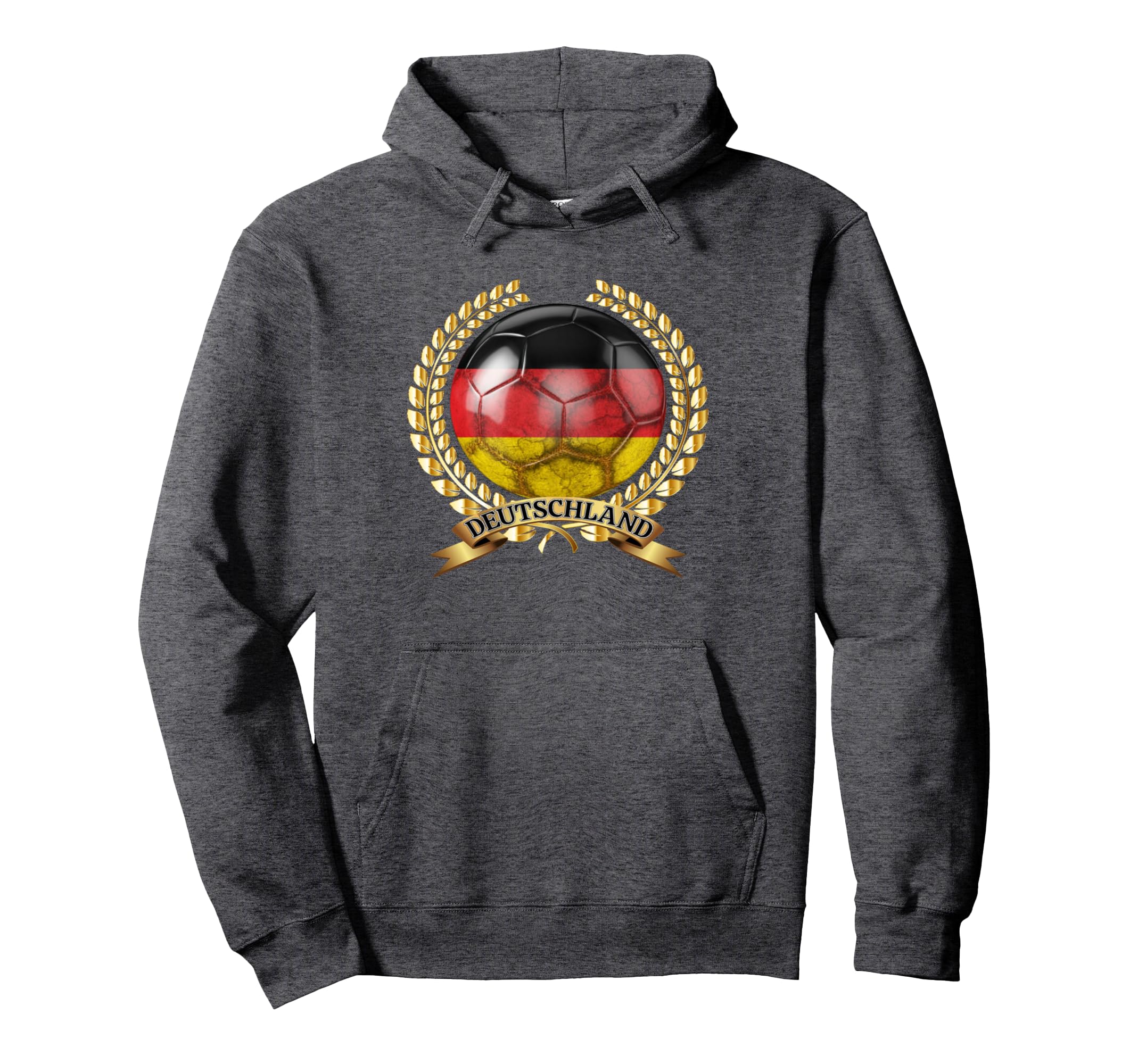 German Flag Deutschland Soccer Hoodie - Novelty Apparel Unisex
