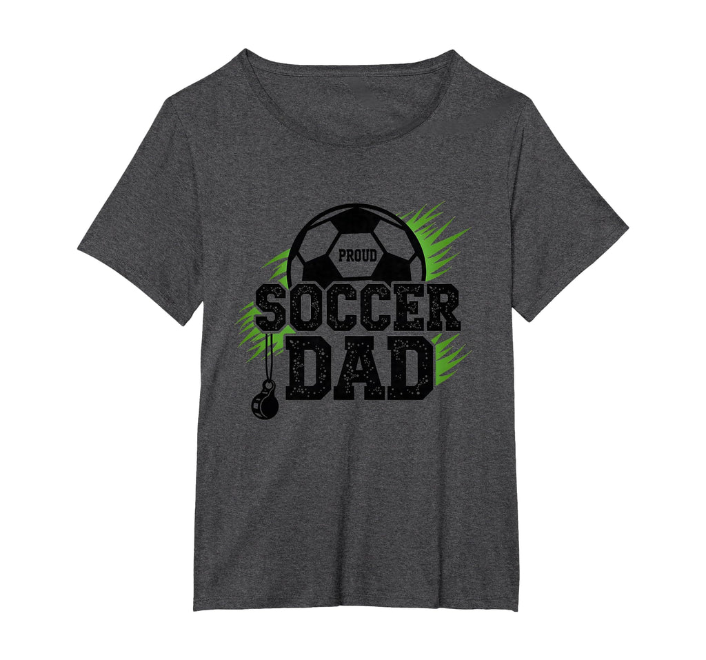 Proud Soccer Dad Whistle Sports Fan T-Shirt - Aesthetic Graphic for Adults