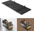 New 1 Pack Garage Wall Shelving, Heavy Duty 1.5' x 3.8' Wall Mount Storage Shelf with Hooks, Garage Storage Rack Floating Shelves, Holds 250 lbs Each