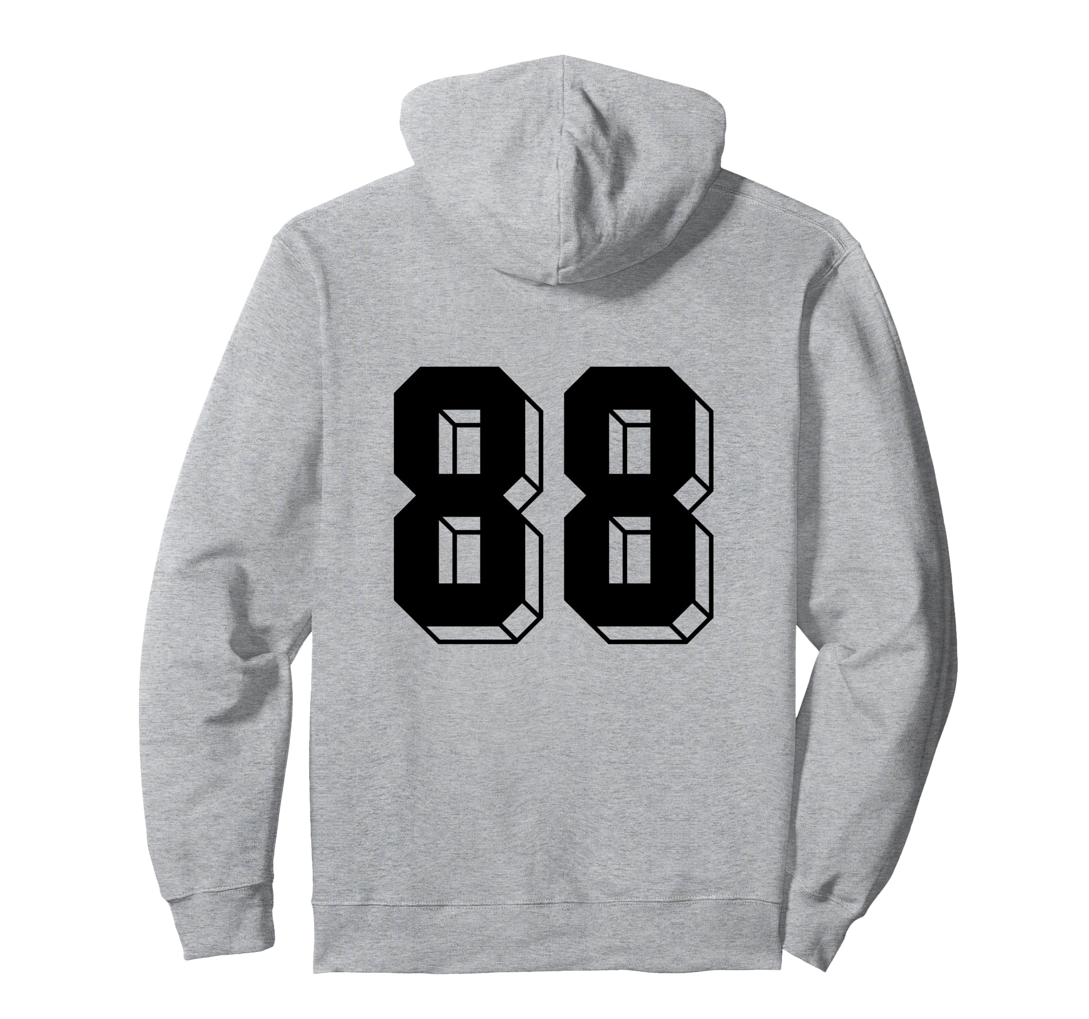 Number 88 Backside 80S 90S Team Jersey Hoodie - Custom Art Print Unisex