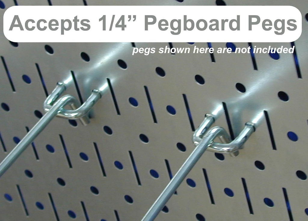 Wall Control Pegboard Organizer 4 ft. Metal Pegboard Standard Tool Storage Kit with Blue Toolboard and Black Accessories