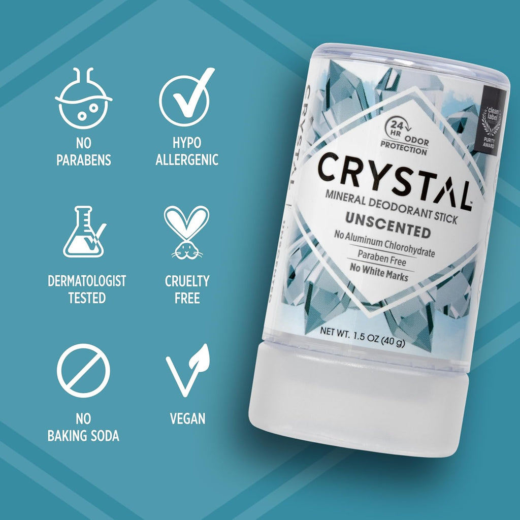 Crystal Travel Deodorant Stick, 1.5 Oz
