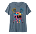 Lacrosse Player Lax Tri Blend T-Shirt - Casual Everyday Wear for Adults