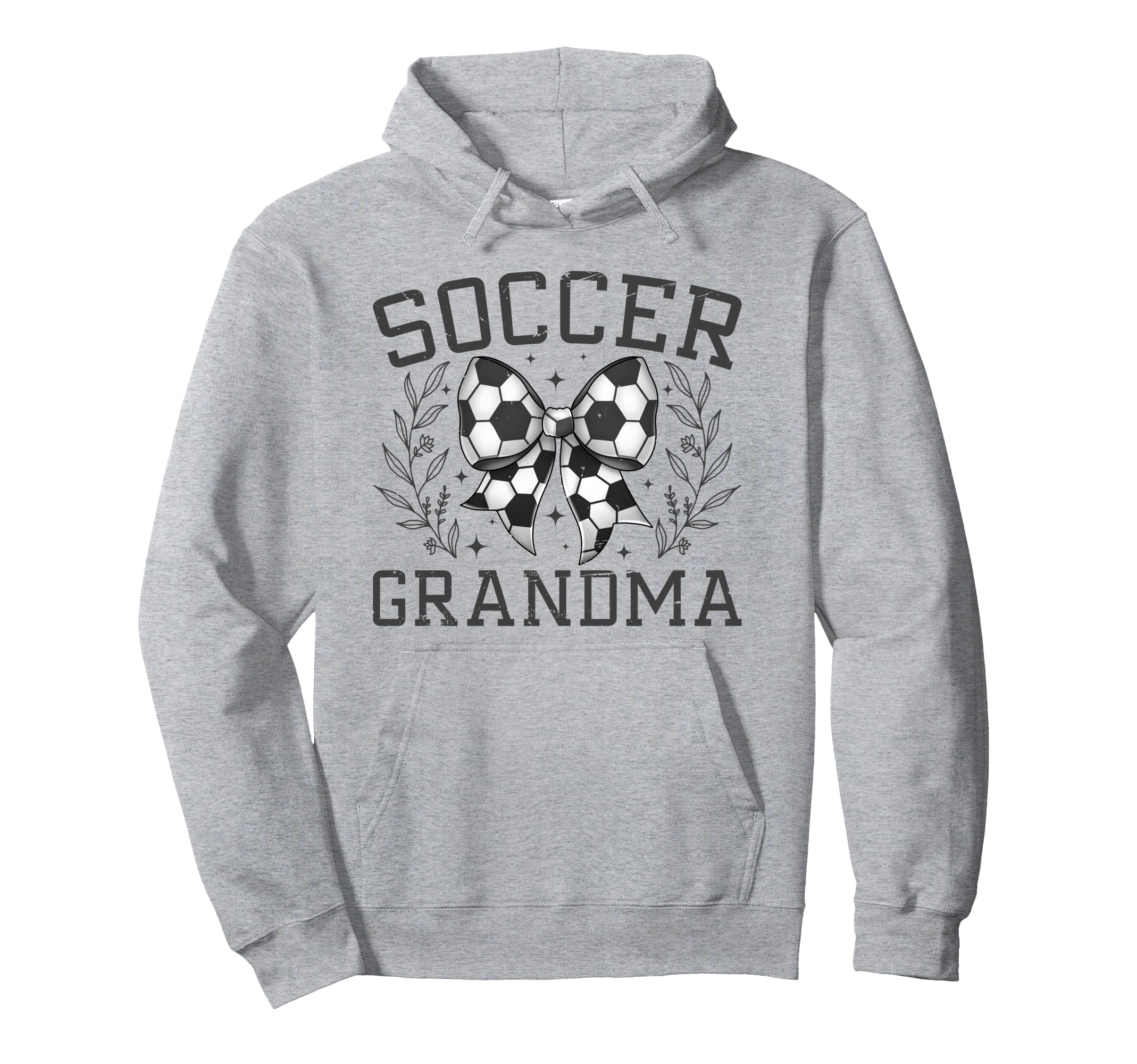 Coquette Bow Soccer Grandma Game Day Hoodie - Custom Art Print Men Women